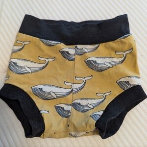 Clementine Coast Handmade Whale Print Bummies Size 18-24 Months 🐋